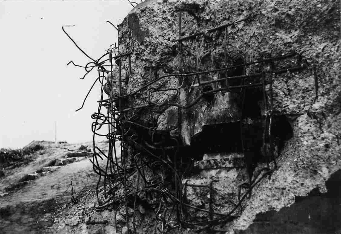 Kazemat van de Maaslinie bij Katwijk in 1940