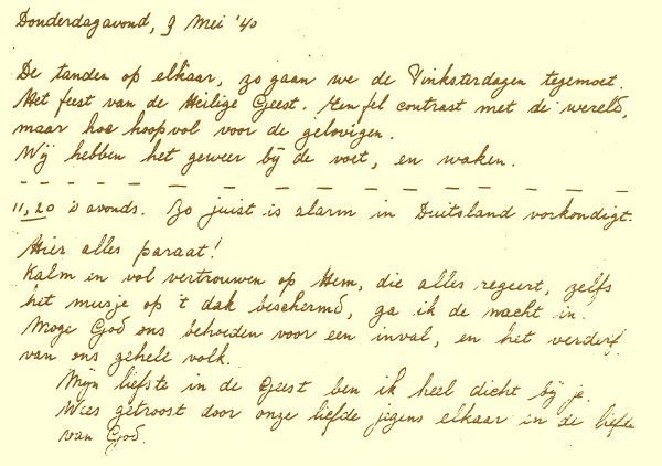 Dagboekfragment uit rivierkazemat-zuid bij Katwijk.