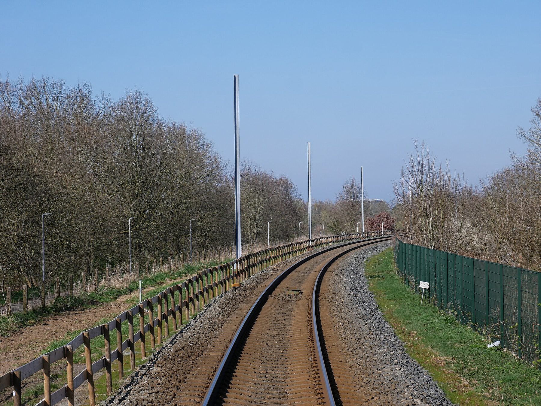 Werkzaamheden aan de Maaslijn bij het rivierlandschap van Katwijk