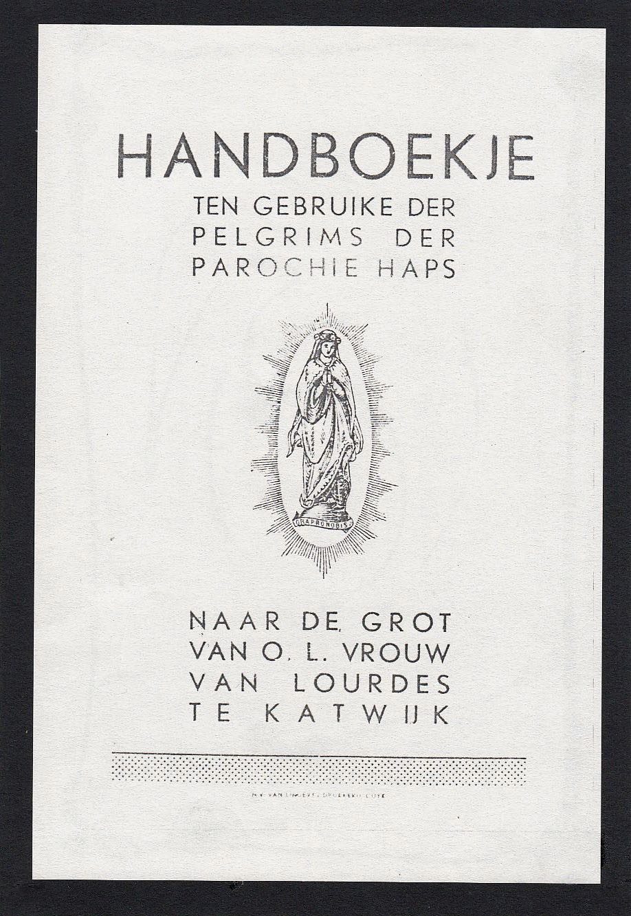 Handboek voor Hapse pelgrims naar Katwijk.