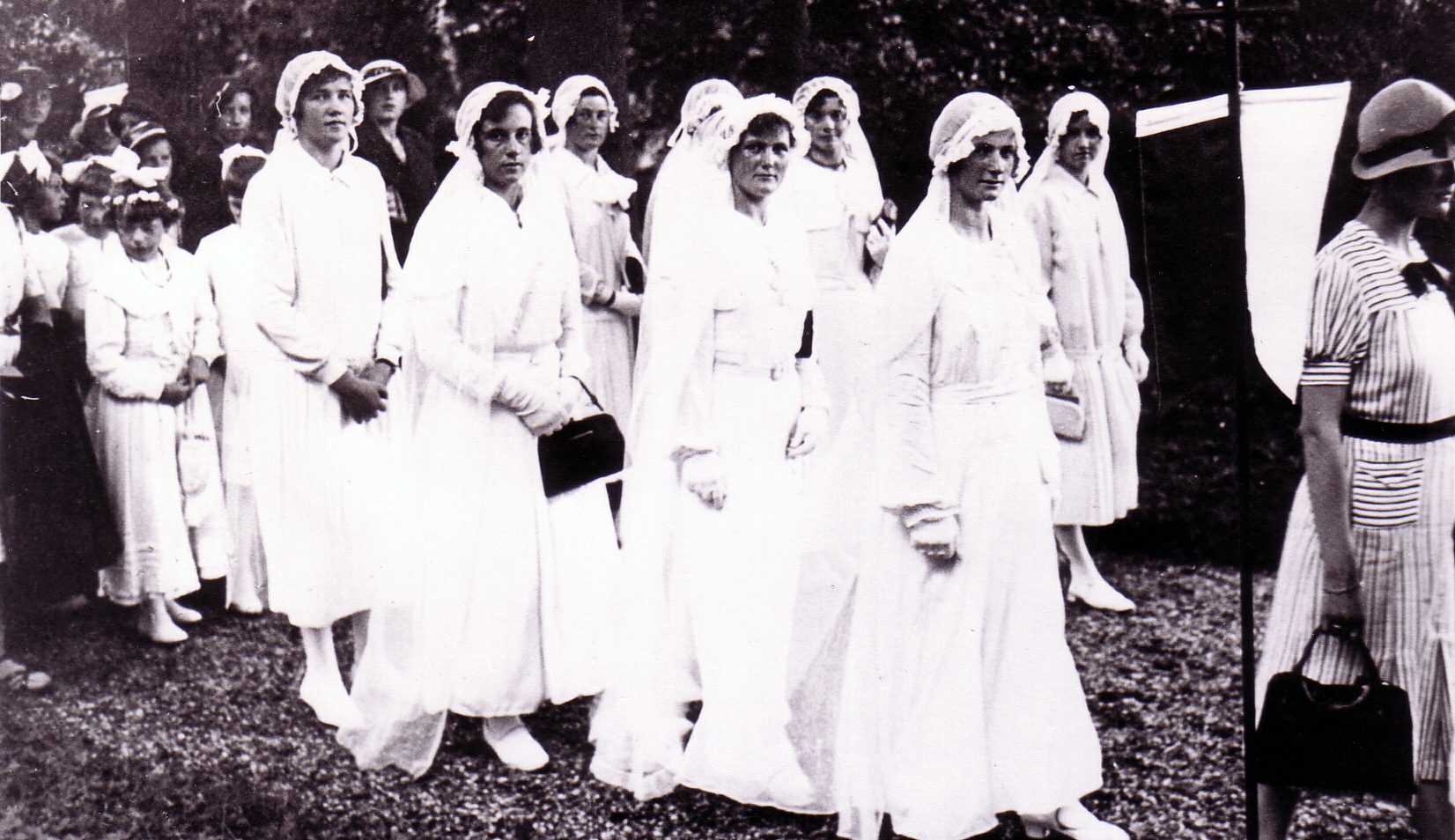 Vijftigste processie van Haps naar Katwijk in 1936.