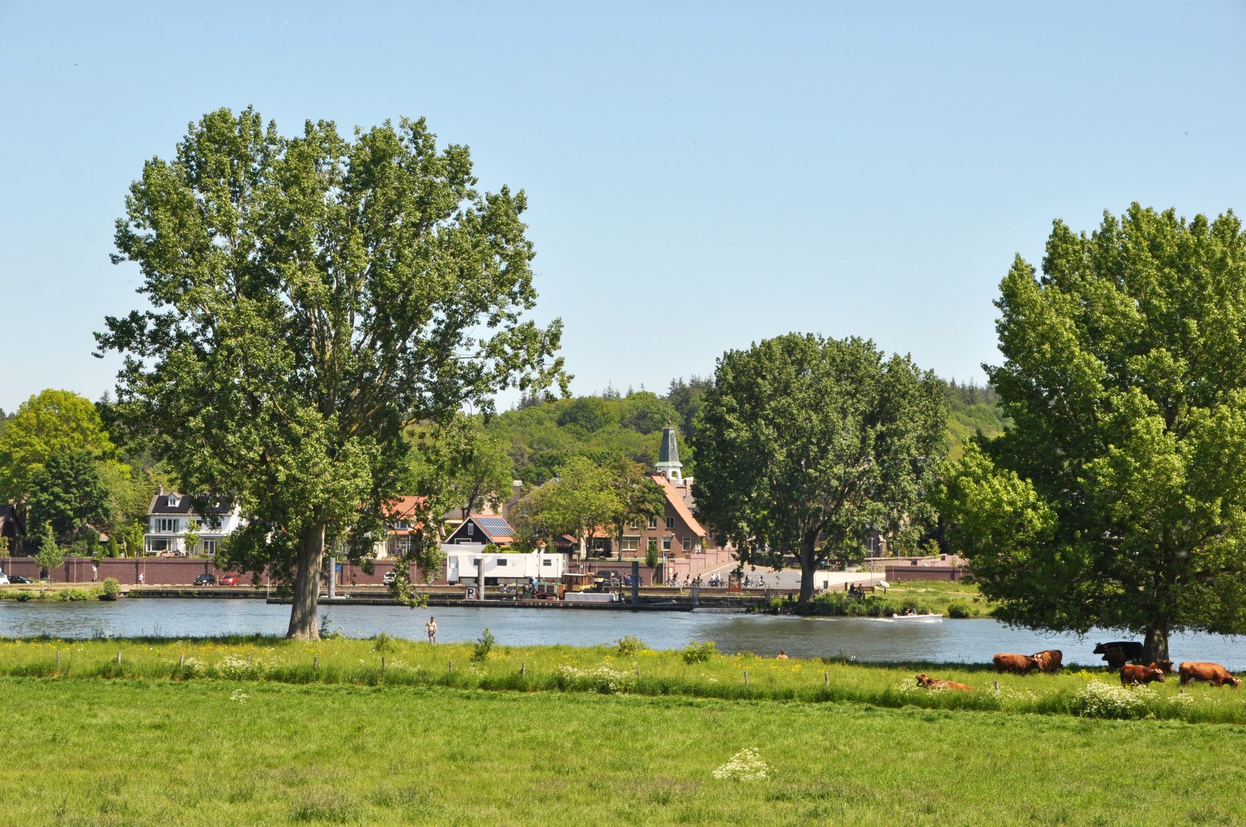 Groene routeomgeving in Katwijk NB