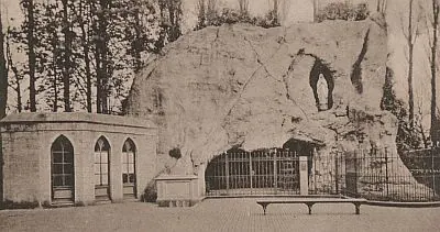 Lourdesgrot in Katwijk rond 1920.