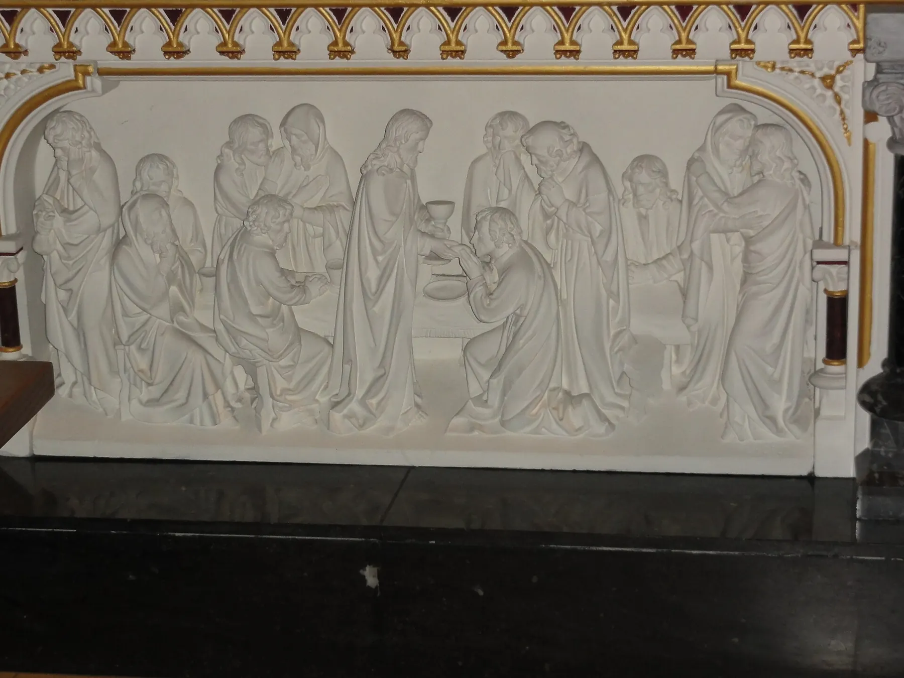 Katwijk (Cuijk) Sint Martinuskerk relief Laatste Avondmaal.