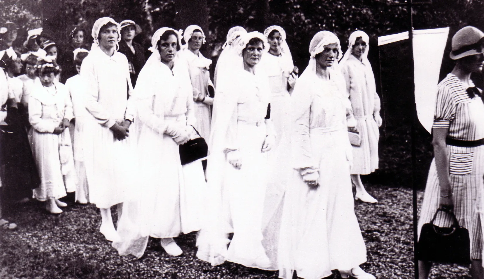 Vijftigste processie van Haps naar Katwijk in 1936.