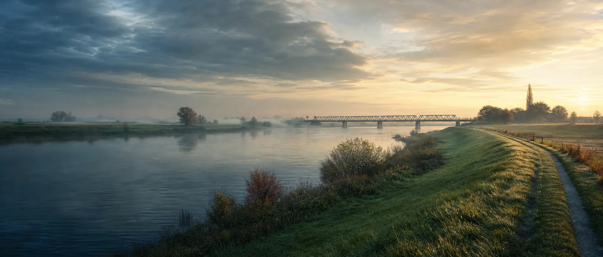 Artistieke impressie van Katwijk als dorp aan de Maas