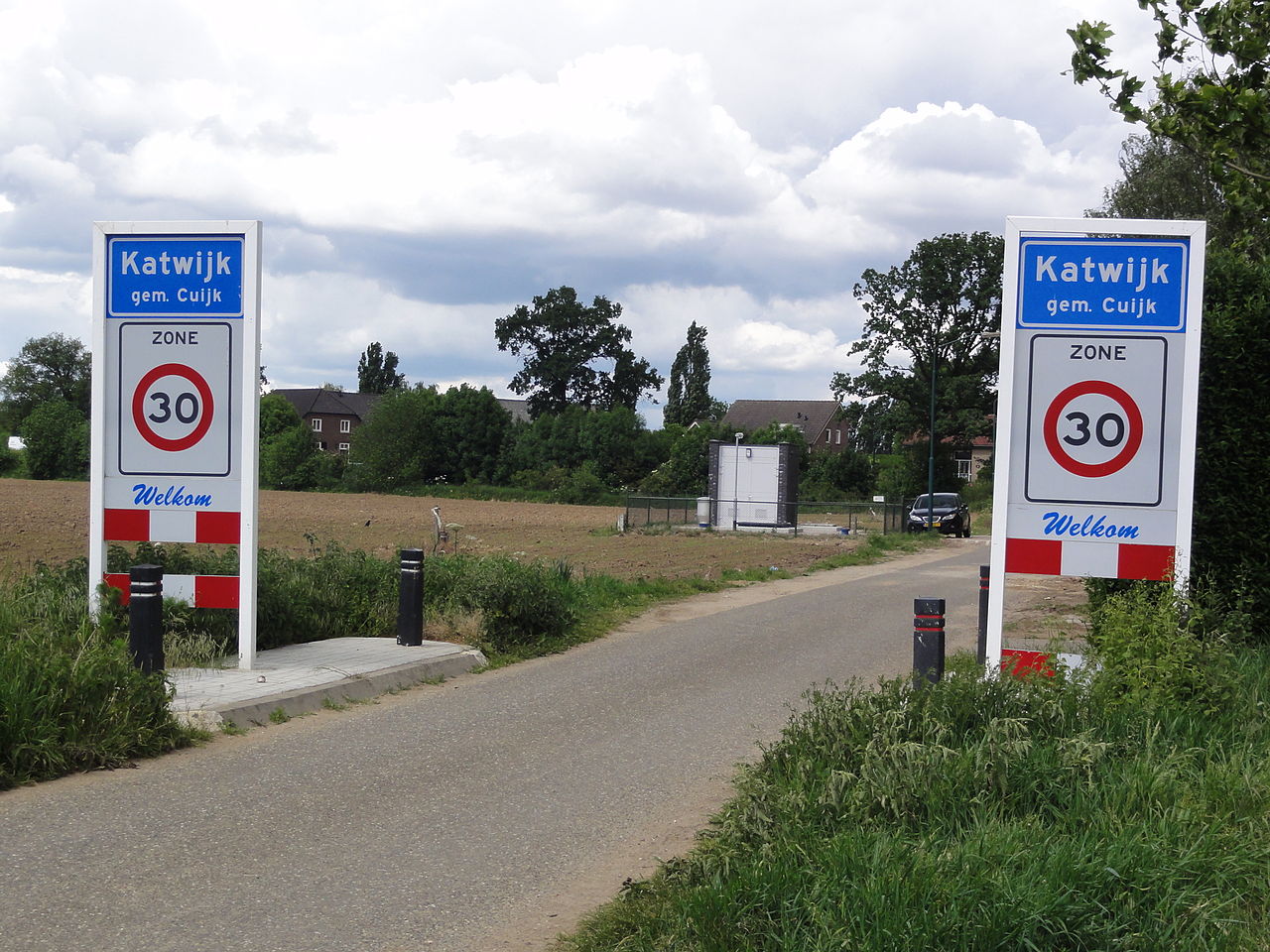 Welkomstbord van Katwijk in Noord-Brabant